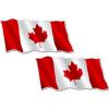 888 Graphics Canadian Flags Waving Golf Hat Clip with Magnetic Ball Marker view 4