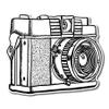 888 Graphics Vintage Camera Golf Hat Clip with Magnetic Ball Marker view 4