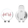 888 Graphics Cute Heart Beat Love Golf Hat Clip with Magnetic Ball Marker view 1