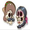 888 Graphics Dia De Los Muertos Pair Golf Hat Clip with Magnetic Ball Marker view 4