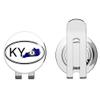 888 Graphics Kentucky State Flag Oval Golf Hat Clip with Magnetic Ball Marker view 1