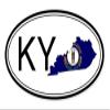 888 Graphics Kentucky State Flag Oval Golf Hat Clip with Magnetic Ball Marker view 4