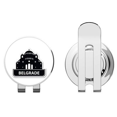 888 Graphics Belgrade Golf Hat Clip with Magnetic Ball Marker