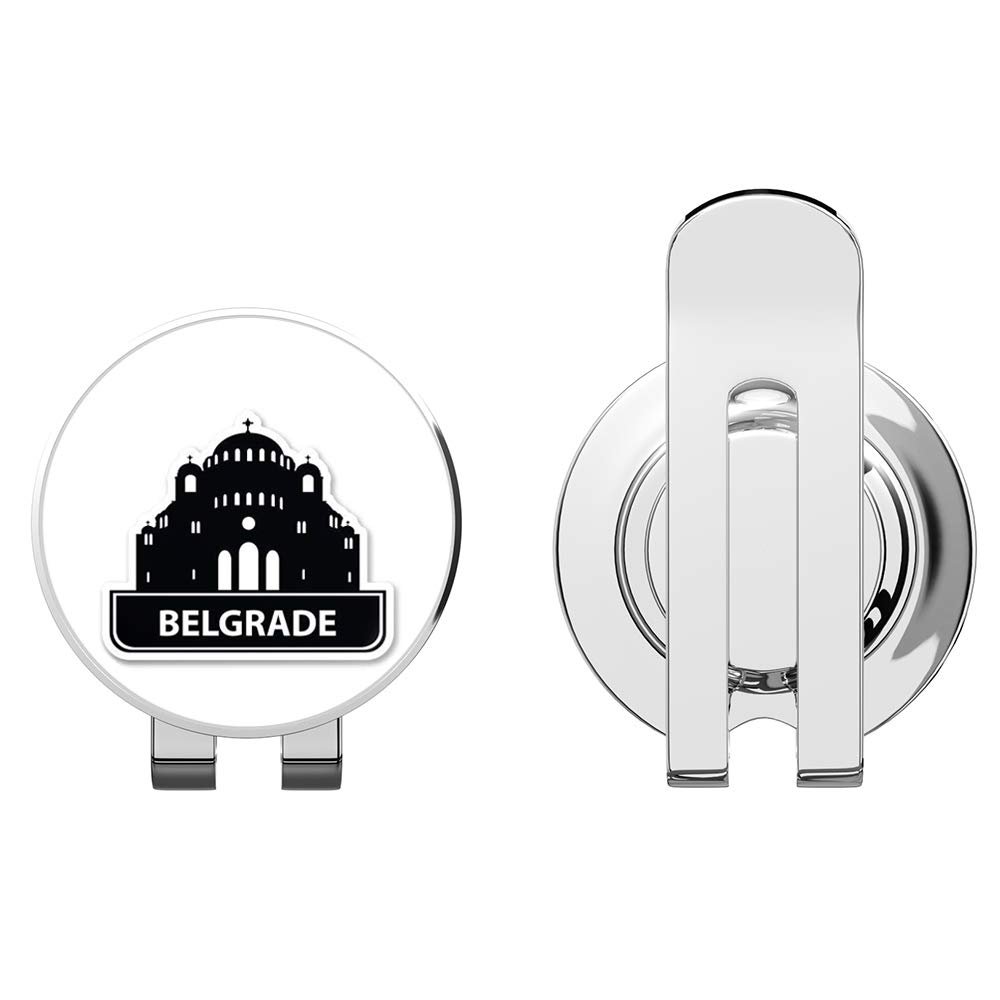 888 Graphics Belgrade Golf Hat Clip with Magnetic Ball Marker
