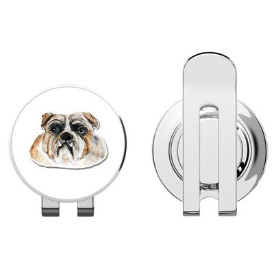 888 Graphics Bulldog Golf Hat Clip with Magnetic Ball Marker