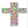 888 Graphics Colorful Cross Christian Golf Hat Clip with Magnetic Ball Marker view 4