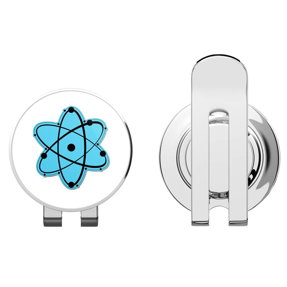 888 Graphics Atom Physics Science Golf Hat Clip with Magnetic Ball Marker