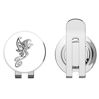888 Graphics Butterfly Golf Hat Clip with Magnetic Ball Marker