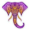 888 Graphics Elephant Henna Purple Golf Hat Clip with Magnetic Ball Marker view 4