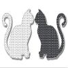 888 Graphics Cat Black White Polka Dot Golf Hat Clip with Magnetic Ball Marker view 4