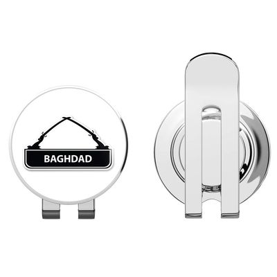 888 Graphics Baghdad Golf Hat Clip with Magnetic Ball Marker