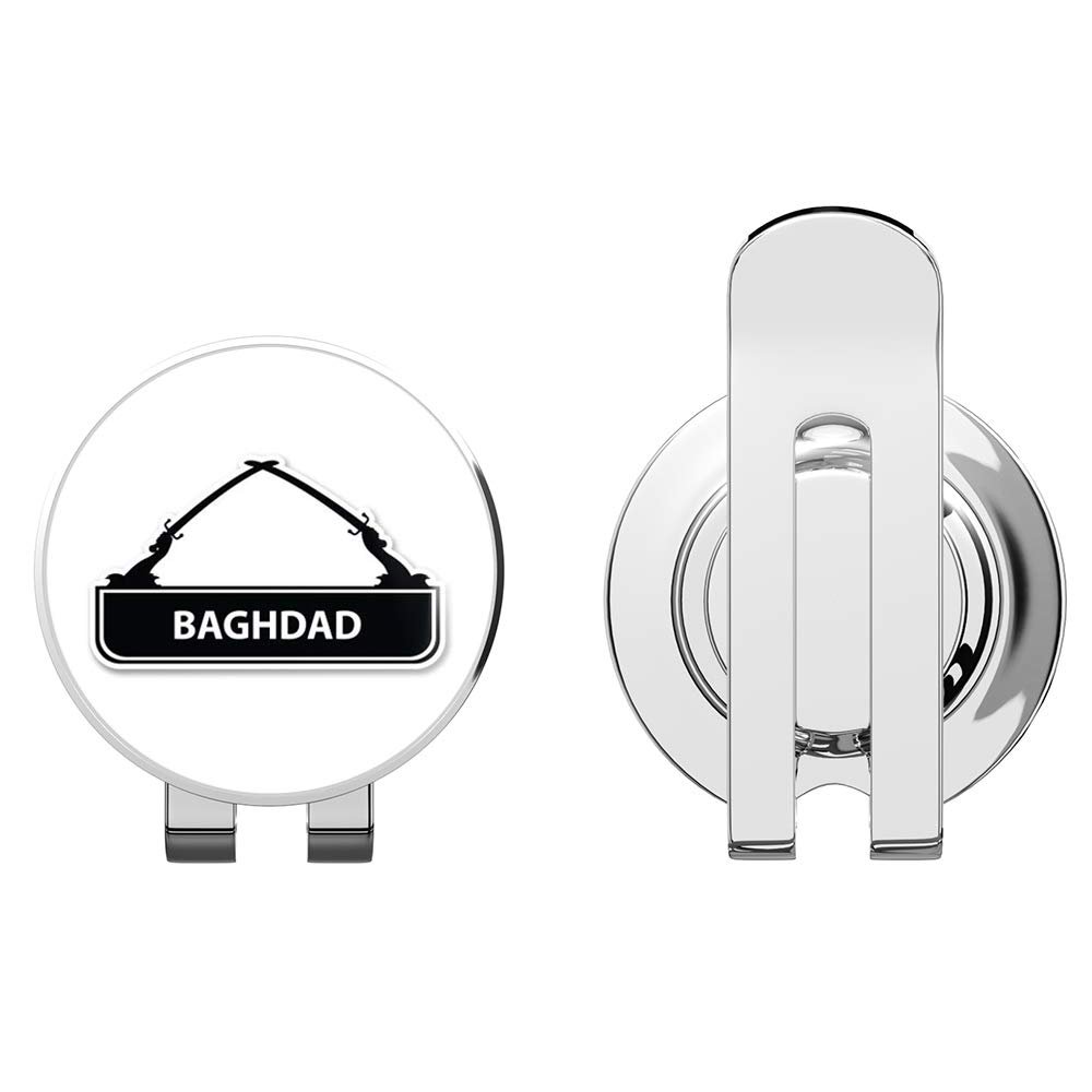 888 Graphics Baghdad Golf Hat Clip with Magnetic Ball Marker