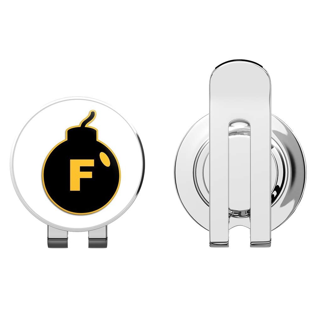 888 Graphics F Bomb Funny Golf Hat Clip with Magnetic Ball Marker