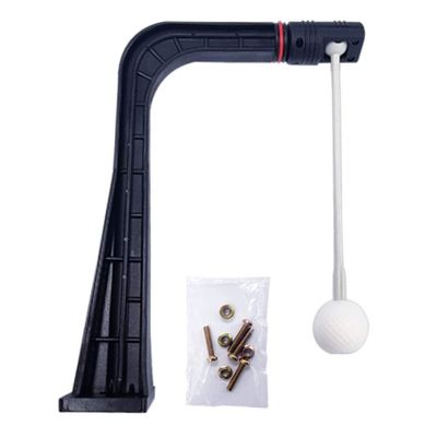 WINNER SPIRIT Real Swing 300 Golf Swing & Hitting Trainer, True Impact, Checking Path After Swing Practice Mat Groover Training Aid, Height Adjustable (Spare Support & Practice Ball Link Set)
