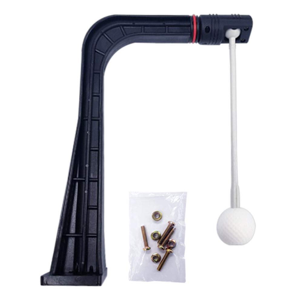 WINNER SPIRIT Real Swing 300 Golf Swing & Hitting Trainer, True Impact, Checking Path After Swing Practice Mat Groover Training Aid, Height Adjustable (Spare Support & Practice Ball Link Set)
