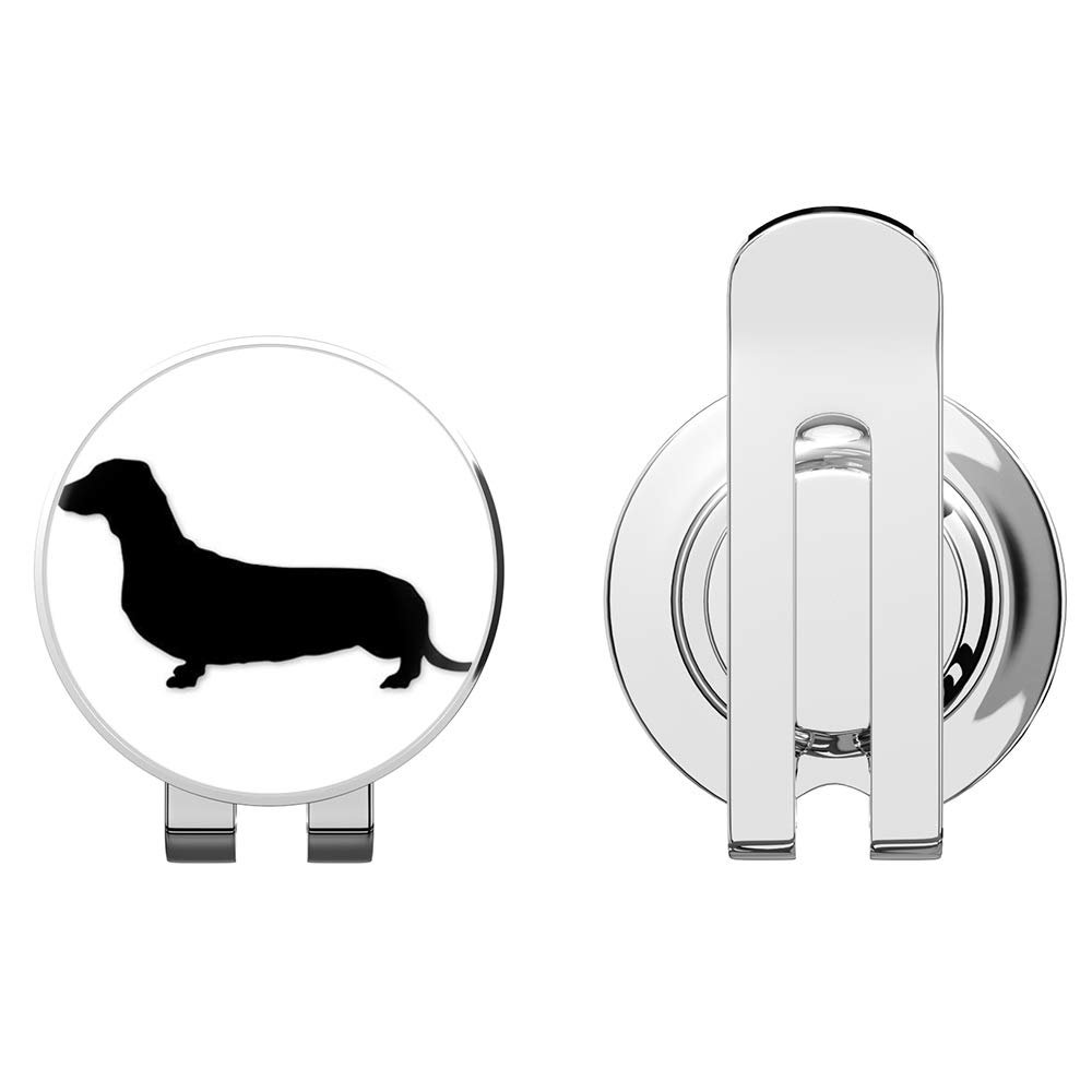 888 Graphics Dachshund Dog Breed Golf Hat Clip with Magnetic Ball Marker