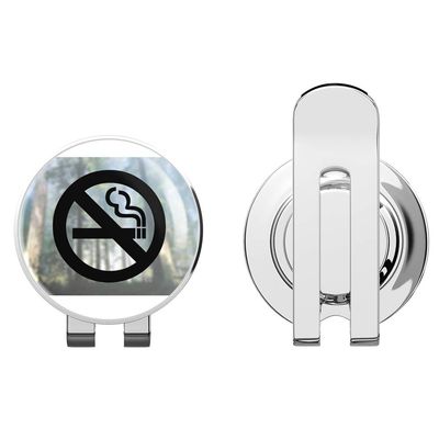 888 Graphics No Smoking SignGolf Hat Clip with Magnetic Ball Marker