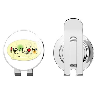 888 Graphics Barcelona Oval Golf Hat Clip with Magnetic Ball Marker
