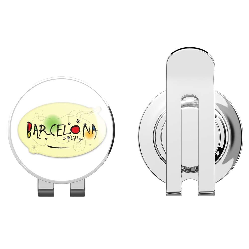 888 Graphics Barcelona Oval Golf Hat Clip with Magnetic Ball Marker