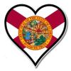 888 Graphics Florida Flag Heart Golf Hat Clip with Magnetic Ball Marker view 4