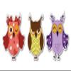 888 Graphics 3 Cute Owls Set 2 Fun Adorable Golf Hat Clip with Magnetic Ball Marker view 4