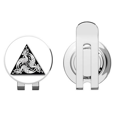 888 Graphics Celtic Triangle Design Birds Golf Hat Clip with Magnetic Ball Marker