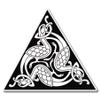 888 Graphics Celtic Triangle Design Birds Golf Hat Clip with Magnetic Ball Marker view 4
