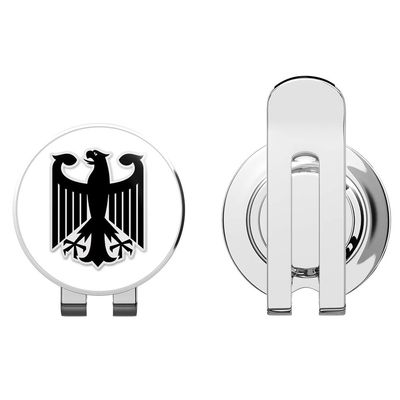 888 Graphics German Eagle Black Golf Hat Clip with Magnetic Ball Marker