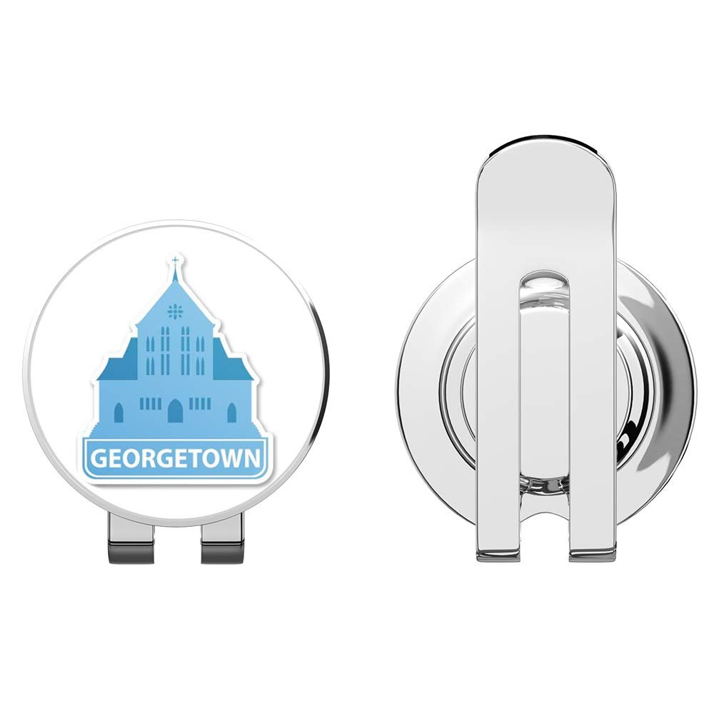 888 Graphics Georgetown Golf Hat Clip with Magnetic Ball Marker