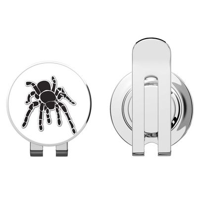 888 Graphics Tarantula Black Golf Hat Clip with Magnetic Ball Marker
