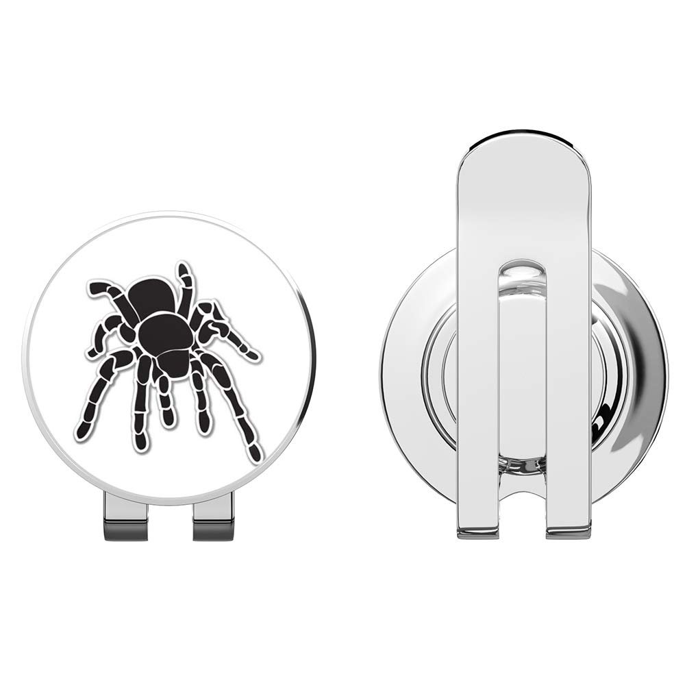 888 Graphics Tarantula Black Golf Hat Clip with Magnetic Ball Marker