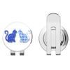 888 Graphics Cats Pattern Golf Hat Clip with Magnetic Ball Marker view 1
