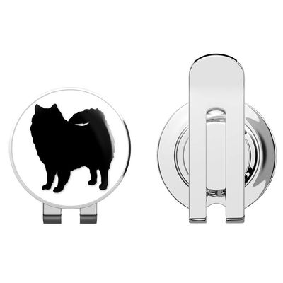 888 Graphics American Eskimo Dog Breed Golf Hat Clip with Magnetic Ball Marker