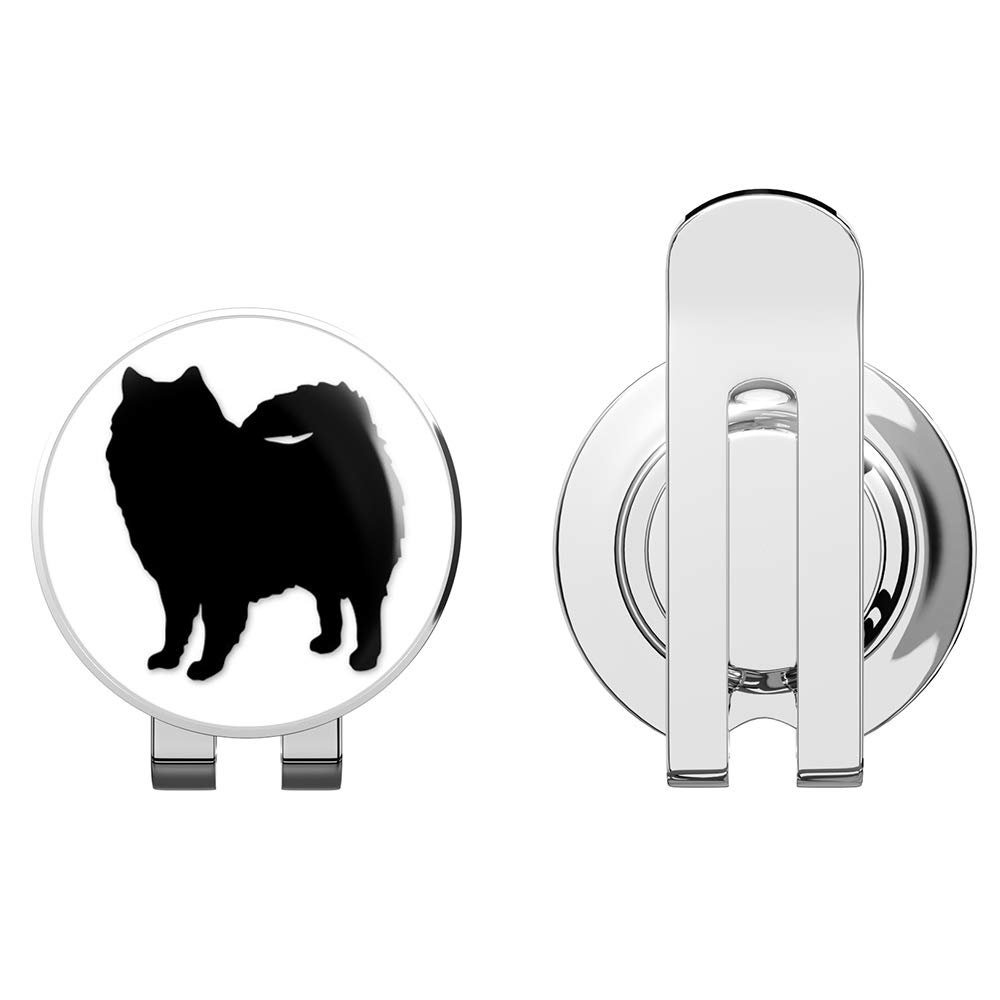 888 Graphics American Eskimo Dog Breed Golf Hat Clip with Magnetic Ball Marker