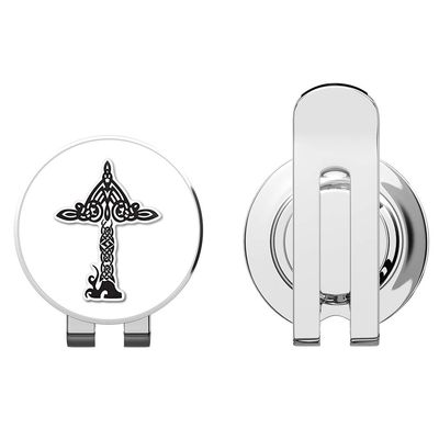 888 Graphics Celtic Cross Swirl Golf Hat Clip with Magnetic Ball Marker