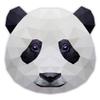 888 Graphics Geometric Panda Golf Hat Clip with Magnetic Ball Marker view 4