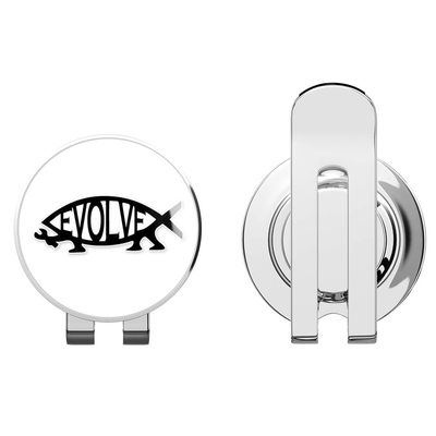 888 Graphics Evolve Fish Evolution Darwin Golf Hat Clip with Magnetic Ball Marker
