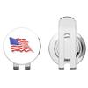 888 Graphics American Flag Waving Golf Hat Clip with Magnetic Ball Marker view 1