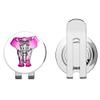 888 Graphics Elephant Beautiful Henna Pink Golf Hat Clip with Magnetic Ball Marker view 1