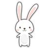 888 Graphics Cute Bunny Golf Hat Clip with Magnetic Ball Marker view 4