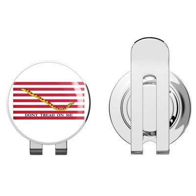 888 Graphics Don't Tread on Me Naval Jack Snake Gadsden Golf Hat Clip with Magnetic Ball Marker