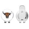 888 Graphics Cow Bull Geometric Golf Hat Clip with Magnetic Ball Marker view 1
