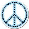 888 Graphics Peace Sign Doves Golf Hat Clip with Magnetic Ball Marker view 4