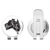 888 Graphics Australia Kangaroo Design Golf Hat Clip with Magnetic Ball Marker view 1