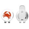 888 Graphics Crab Red Golf Hat Clip with Magnetic Ball Marker view 1