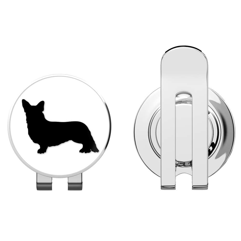 888 Graphics Cardigan Welsh Corgi Dog Breed Golf Hat Clip with Magnetic Ball Marker