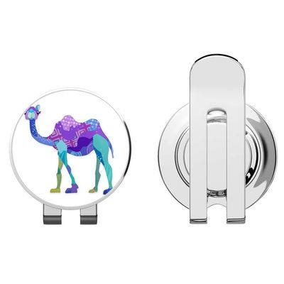 888 Graphics Camel Cute Colorful Golf Hat Clip with Magnetic Ball Marker