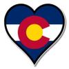 888 Graphics Colorado Flag Heart Golf Hat Clip with Magnetic Ball Marker view 4