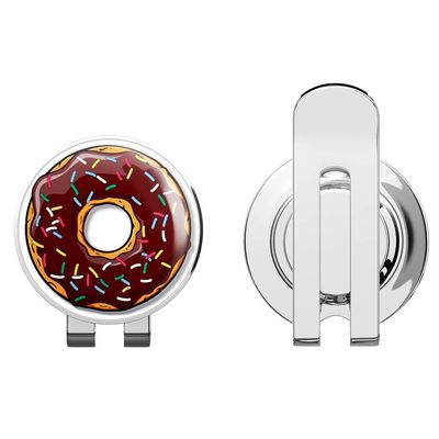 888 Graphics Donut Food Funny Yum Golf Hat Clip with Magnetic Ball Marker