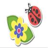 888 Graphics Ladybug and Flower Golf Hat Clip with Magnetic Ball Marker view 4